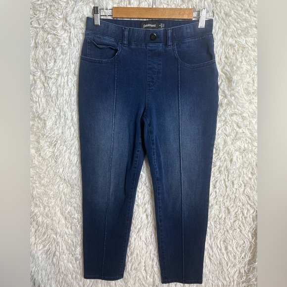 Betabrand Yoga Denim Crop jeans stretch high rise size small petite - Picture 2 of 6